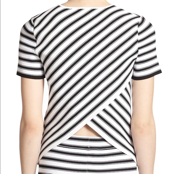 A.L.C. Dale Open Back Striped Knit Top Womens Size - Picture 12 of 12